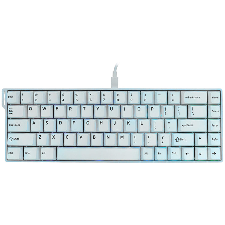 Teclado Gamer Ajazz AK680 V2 ABS Nacodexx Mini / Arctic Isle / USB / RGB / Inglês - Branco