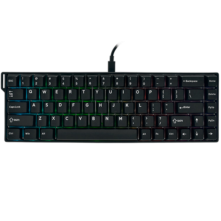Teclado Gamer Ajazz AK680 V2 ABS Nacodexx Mini / Arctic Isle / USB / RGB / Inglês - Preto