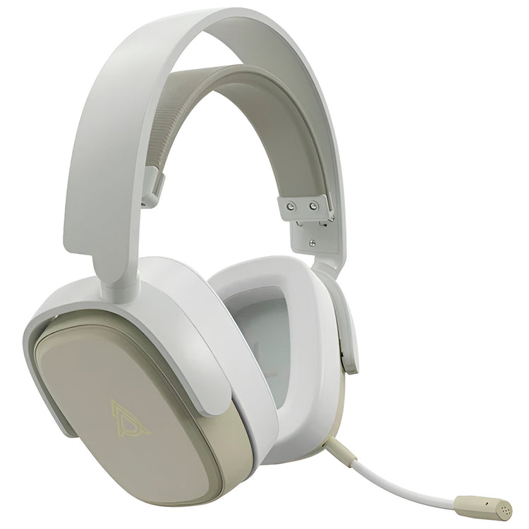Headset Gamer Ajazz AHM09 Max / Wireless - Cinza / Branco