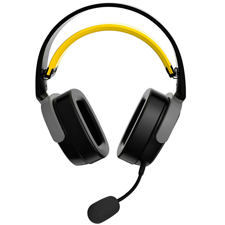 Headset Gamer Ajazz AHM09 Max RGB / Wireless - Preto / Cinza