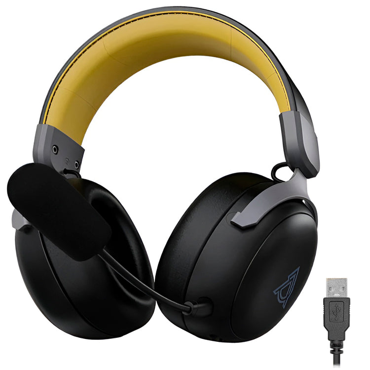 Headset Gamer Ajazz AHM08 Max / Wireless - Preto / Cinza