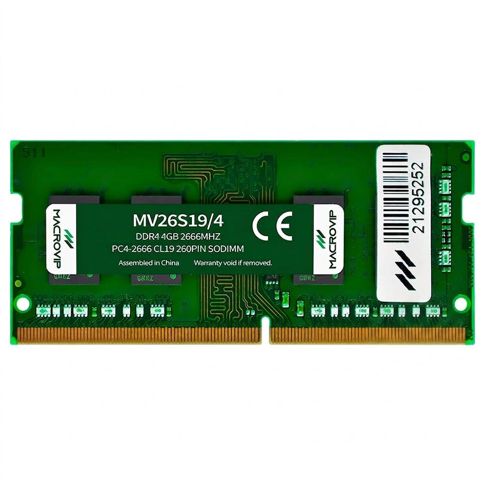 Memória RAM para Notebook Macrovip DDR4 4GB 2666MHz