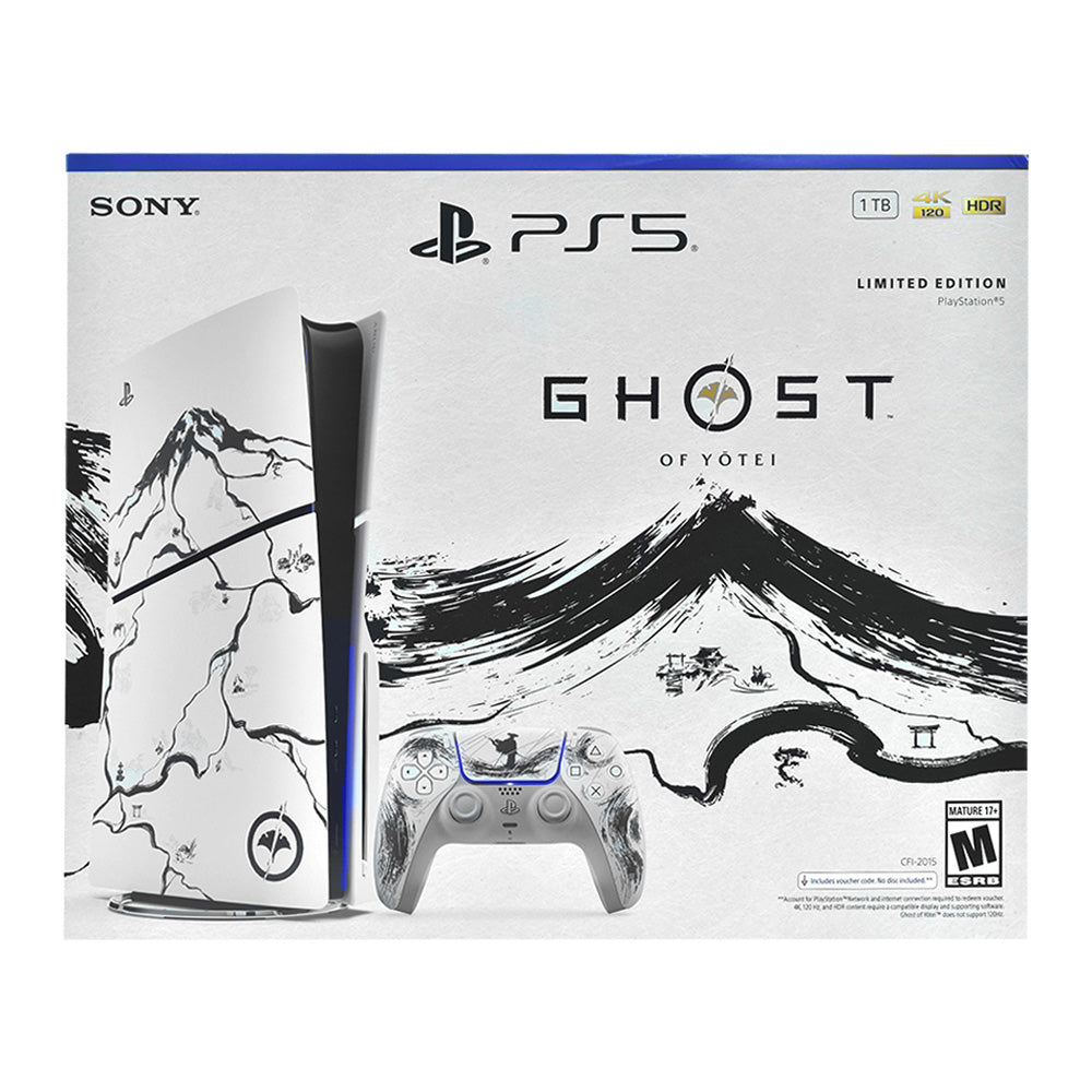 Console Sony PlayStation 5 Slim 1TB / Bivolt - Branco + Jogo Ghost Of Yotei