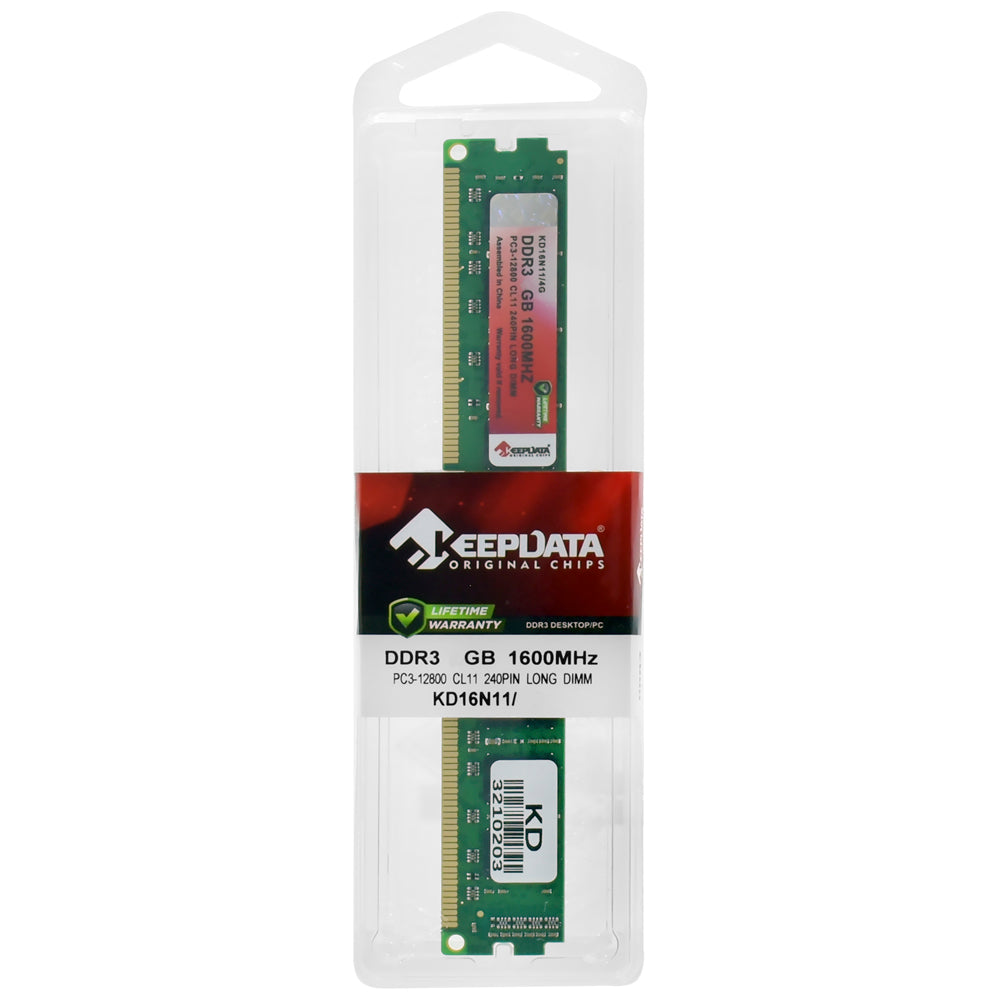 Memória RAM Keepdata DDR3 8GB 1600MHz