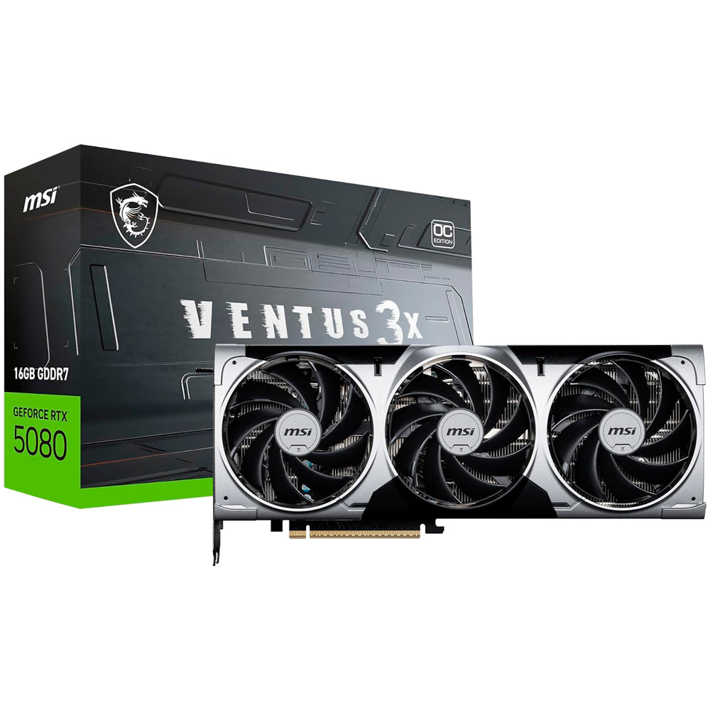 Placa de Vídeo MSI Ventus 3X OC 16GB GeForce RTX5080 GDDR7