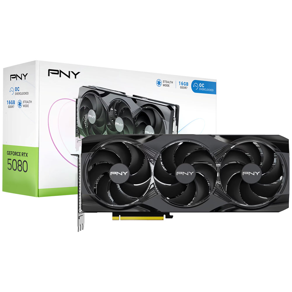 Placa de Vídeo PNY Stealth Mode OC 16GB GeForce RTX5080 GDDR7