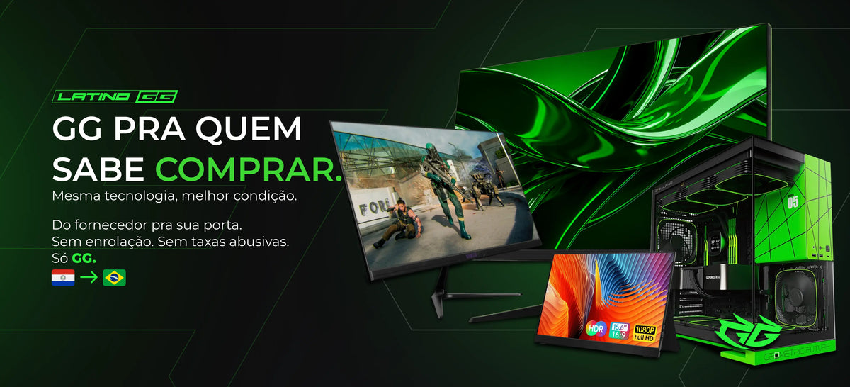 Banner LatinoGG: GG pra quem sabe comprar, preço de fronteira do Paraguai pro Brasil