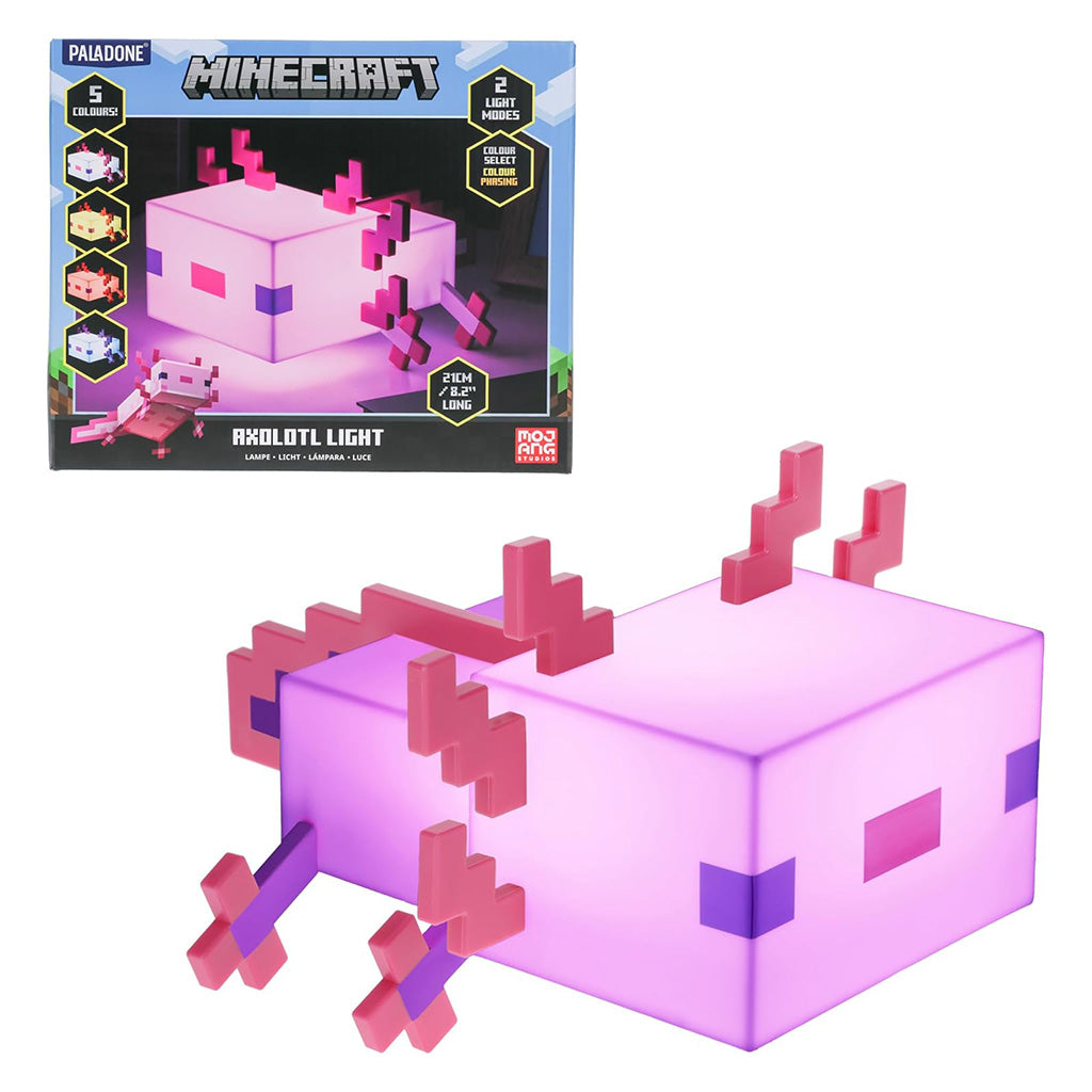 Luminária Paladone Minecraft Axolotl Light
