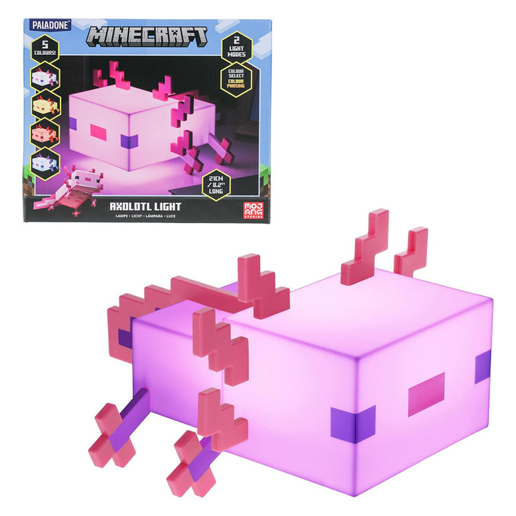 Luminária Paladone Minecraft Axolotl Light
