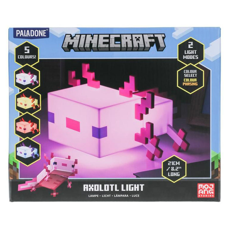 Luminária Paladone Minecraft Axolotl Light