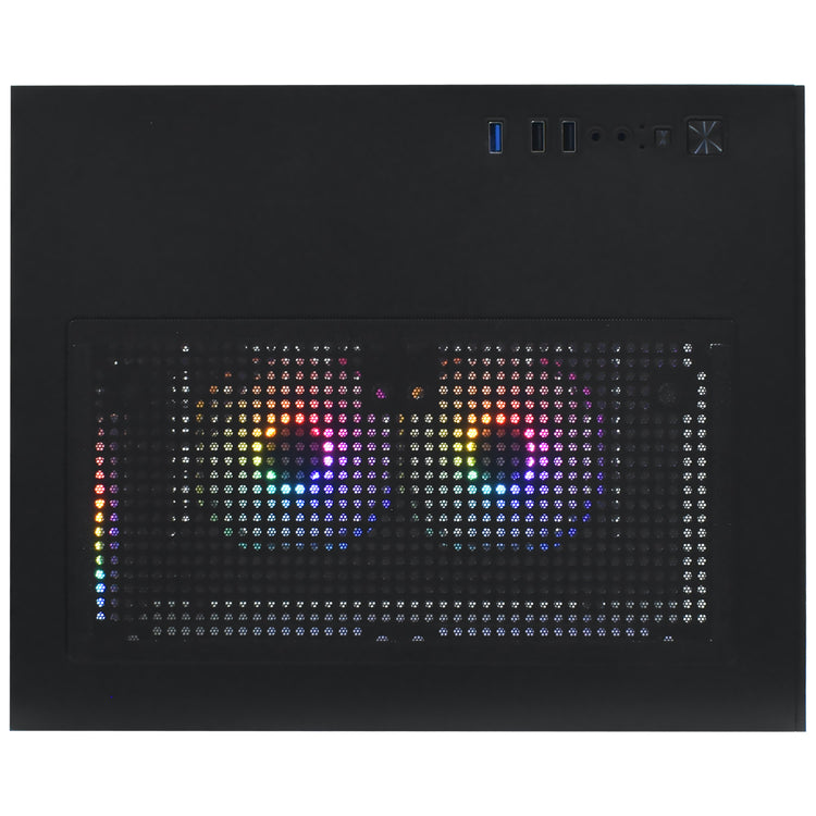 Gabinete Gamer Macrovip MAX Aqua Series Mini Tower / 5 Cooler / RGB