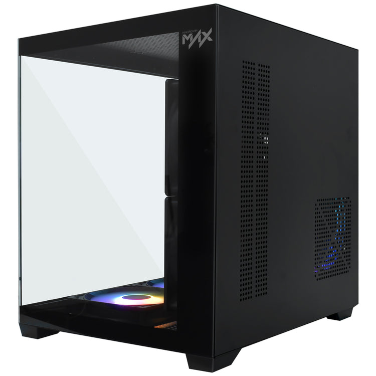Gabinete Gamer Macrovip MAX Aqua Series Mini Tower / 5 Cooler / RGB