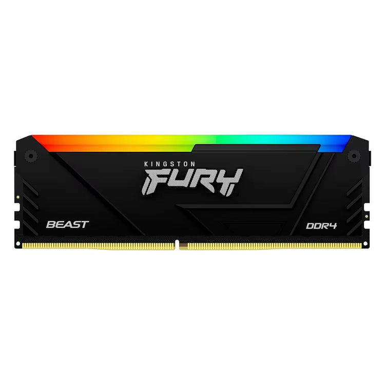Memória RAM Kingston Fury Beast RGB 8GB DDR4 3200 MHz - KF432C16BB2A/8