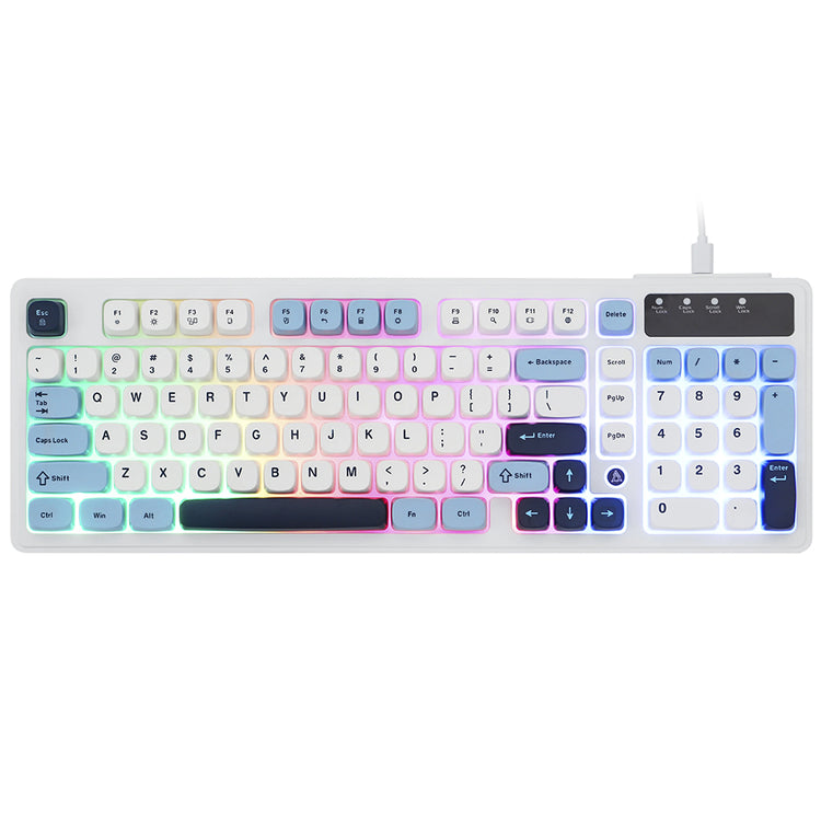 Teclado Gamer Ajazz AF98 Nacodexx USB / Inglês - Azul