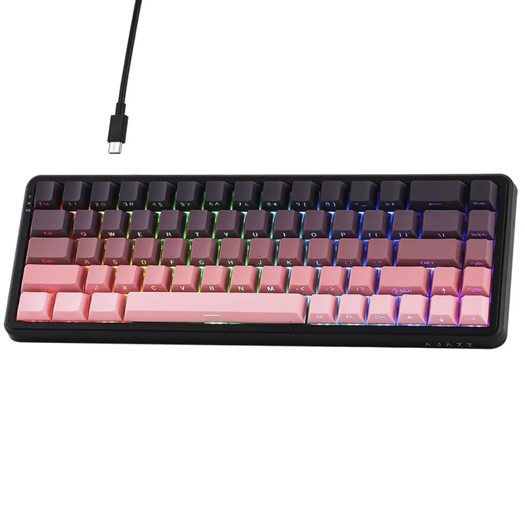 Teclado Gamer Magnético Ajazz AK680 Max Nacodexx Mini USB / RGB / Inglês - Rosa